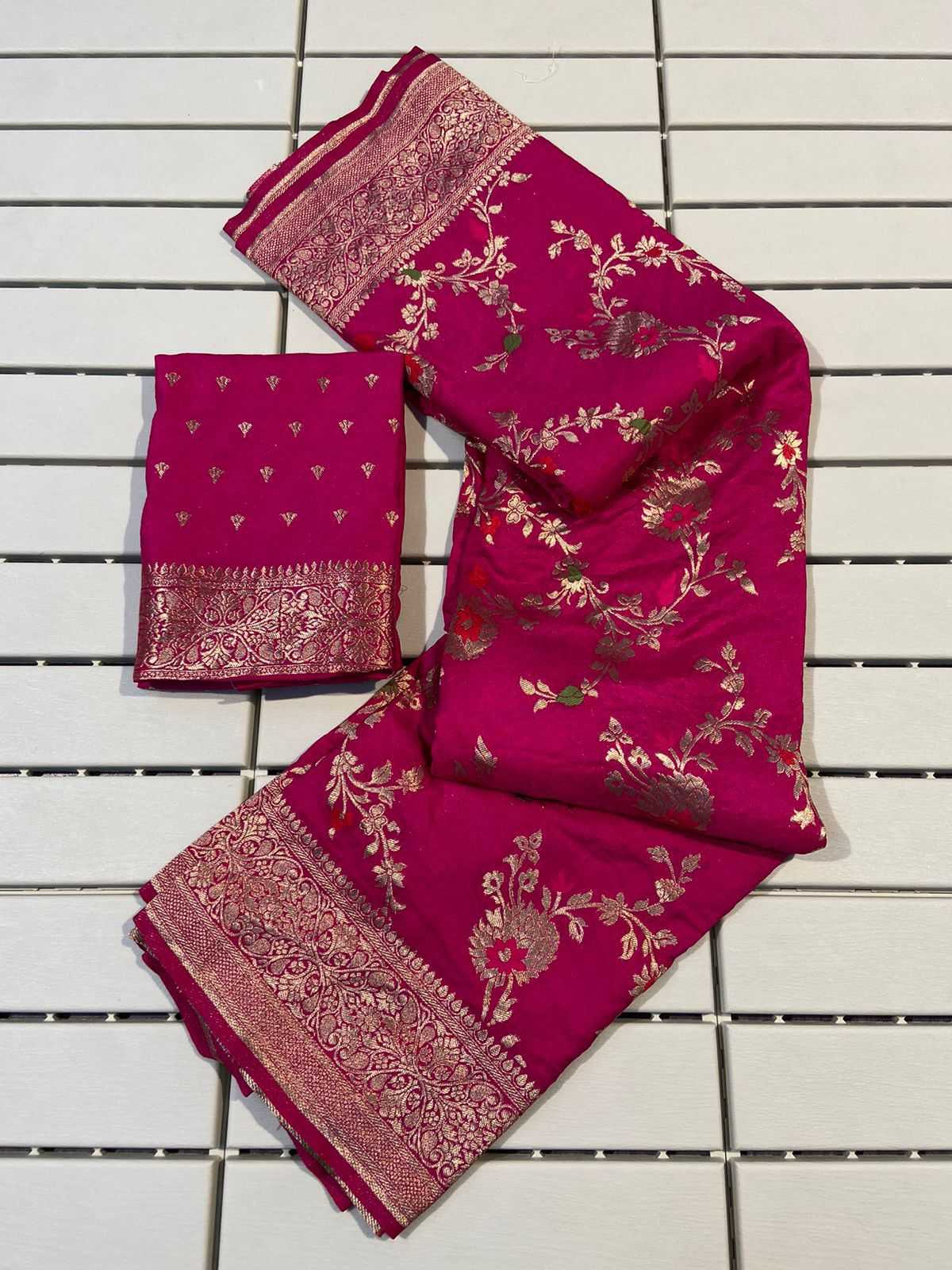 YNF BANARASI SOFT SILK RIN138 RLC01 SAREES WHOLESALE BANARASI SILK PURE ZARI SILK BRORDER SILK SAREES MANUFACTURER - Deevit International