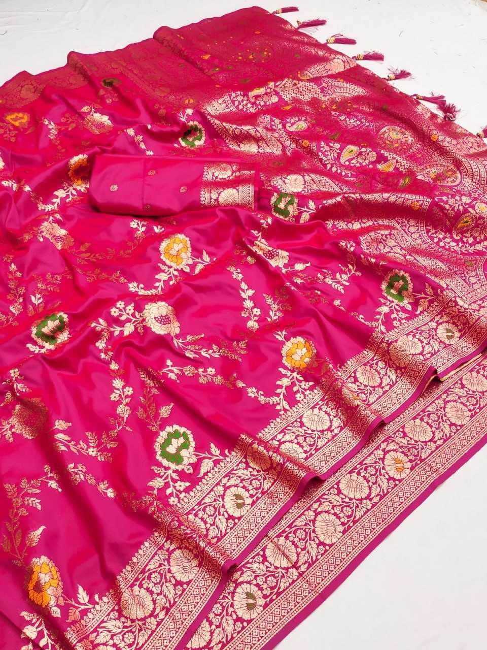 YNF BANARASI SOFT SILKRIN150 Banarasi-1 SILK SAEES WHOLESALE TRADITIONAL BANARASI SOFT SILK SAREES FOR WEDDING MANUFACTURER - Deevit International