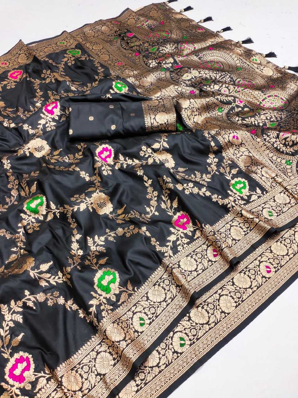 YNF BANARASI SOFT SILKRIN150 Banarasi-1 SILK SAEES WHOLESALE TRADITIONAL BANARASI SOFT SILK SAREES FOR WEDDING MANUFACTURER - Deevit International