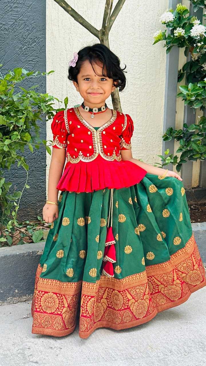 YNF BANGLORI SILK KESH109 RRKT87 KIDS WEAR WHOLESALE KIDS GOWNS MANUFACTURER - Deevit International