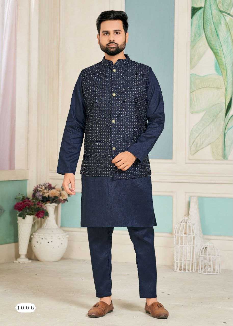 YNF BANGLORI SILK KESH246 SWAYAMVAR WHOLESALE MENS WEAR PATHANI SUIT SILK KURTA MANUFACTURER - Deevit International