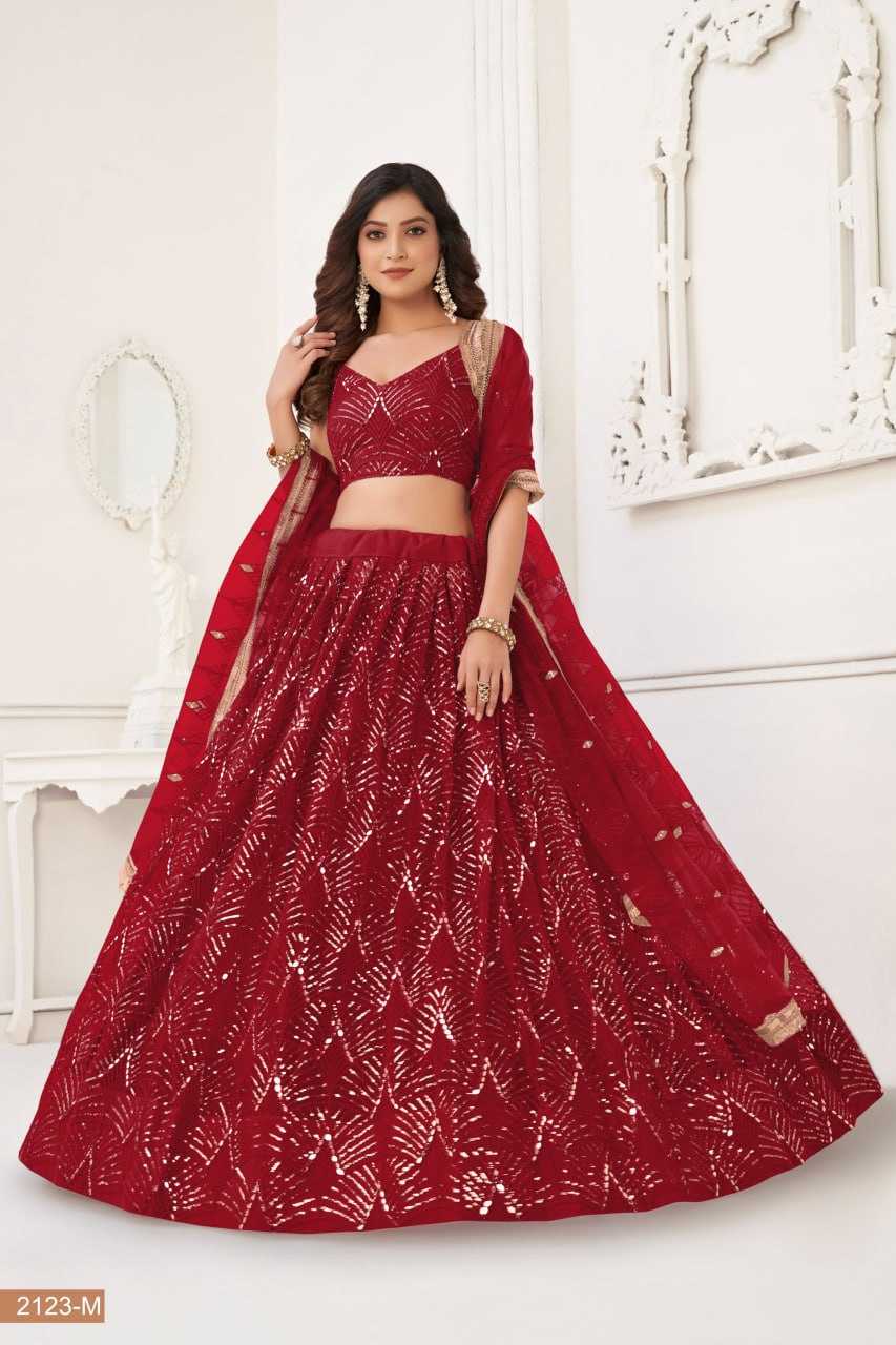 YNF BUTTERFLY NET KESH236 01 LEHENHGA WHOLESALE NET,WEDDING,DESIGNER LEHENGA MANUFACTURER - Deevit International