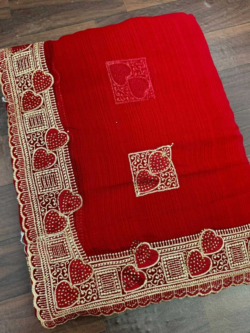 YNF CHIFFON KESH114 RSRM03 SAREES WHOLESALE TRADITIONAL EMBROIDERED LADIES CHIFFON SAREES MANUFACTURER - Deevit International