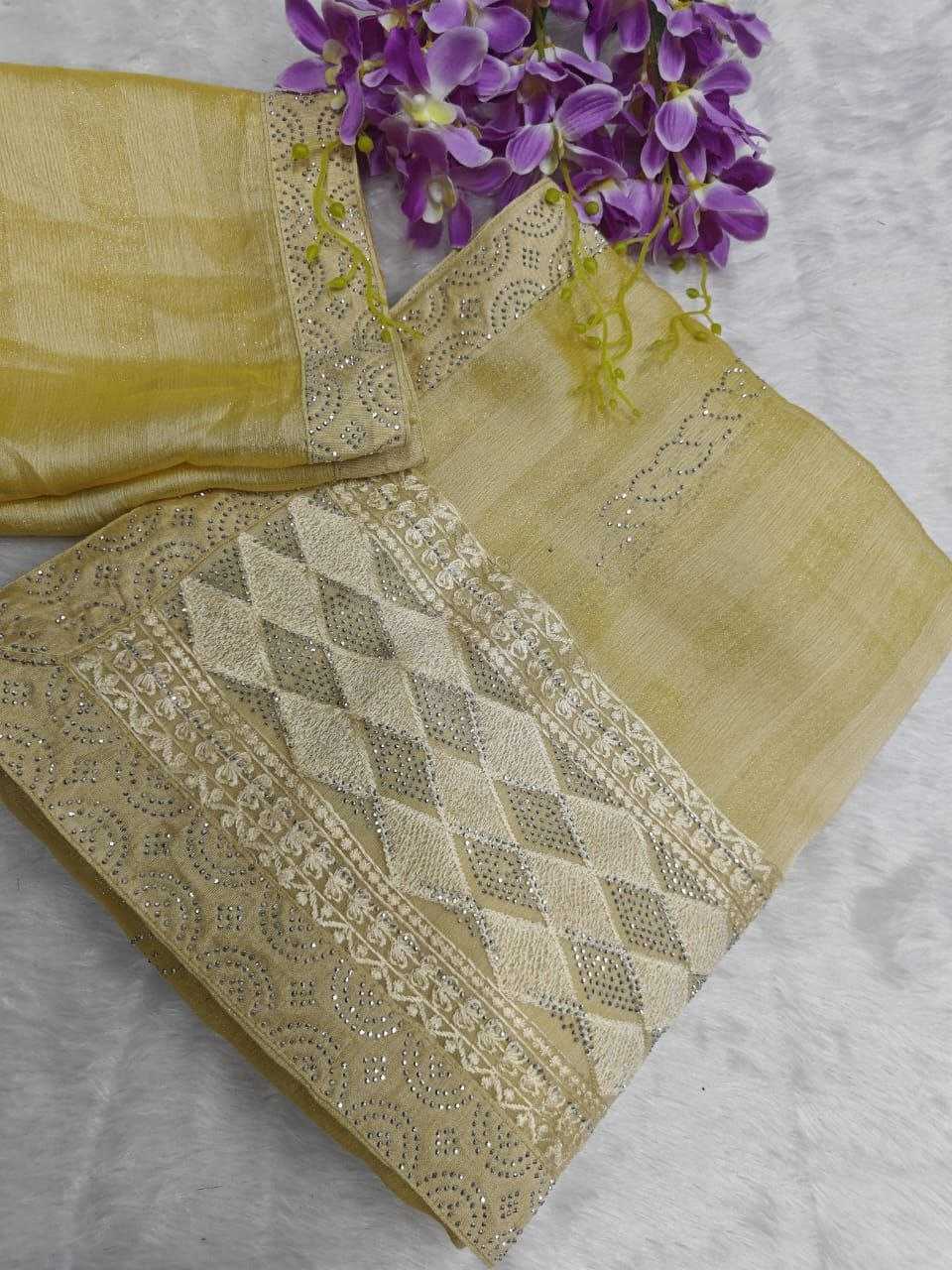 YNF CHIFFON KESH189  PARAMPARA - 4 SAREES WHOLESALE PARTY WEAR CHIFFON EMBROIDERED SAREES MANUFACTURER - Deevit International