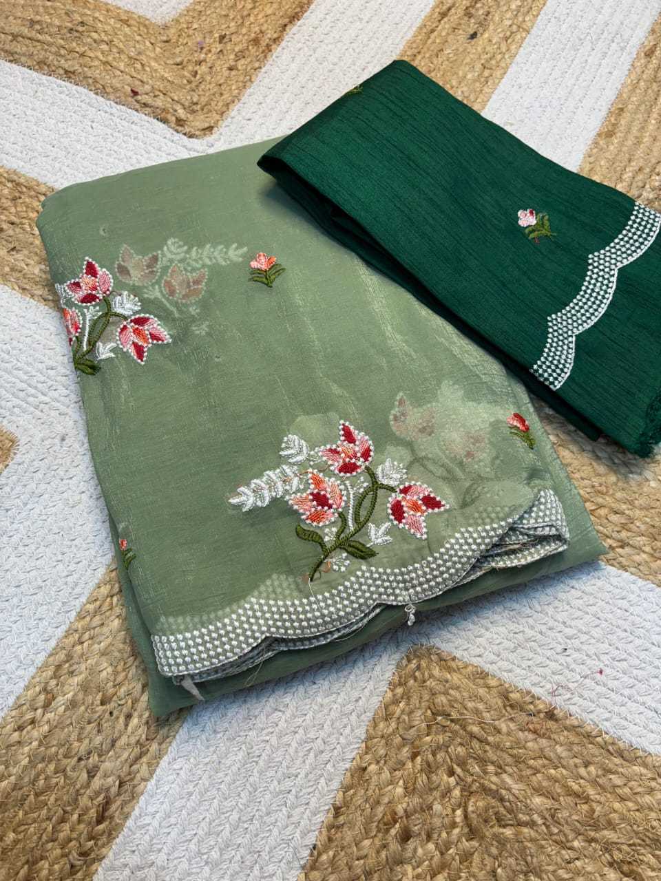 YNF CHIFFON KESH222 RUN132 SAREES WHOLESALE EMBROIDERY CHIFFON FANCY SAREES MANUFACTURER - Deevit International