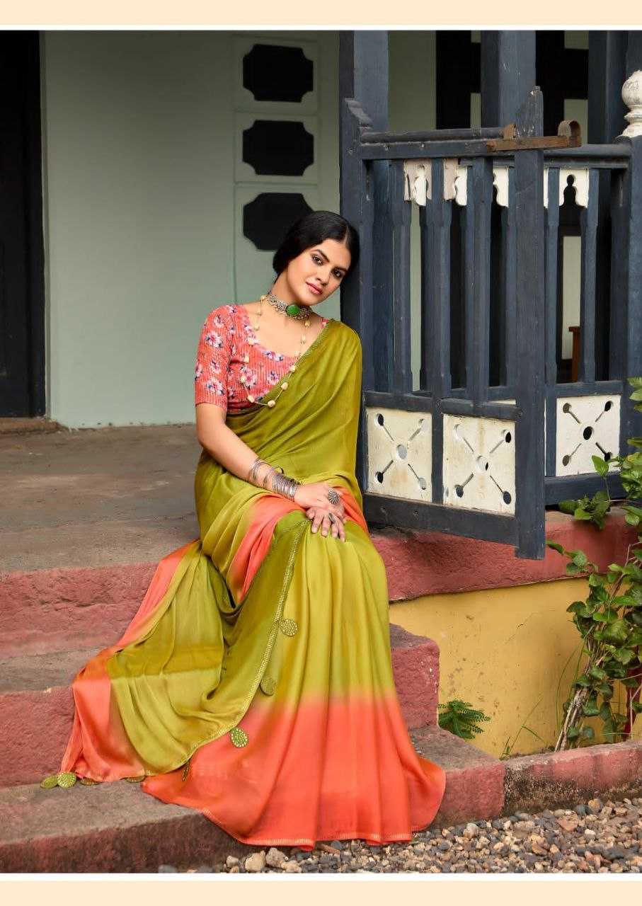 YNF CHIFFON RIN195 ARUNA_4 SAREES WHOLESALE CHIFFON PLAIN FANCY SAREES MANUFACTURER - Deevit International