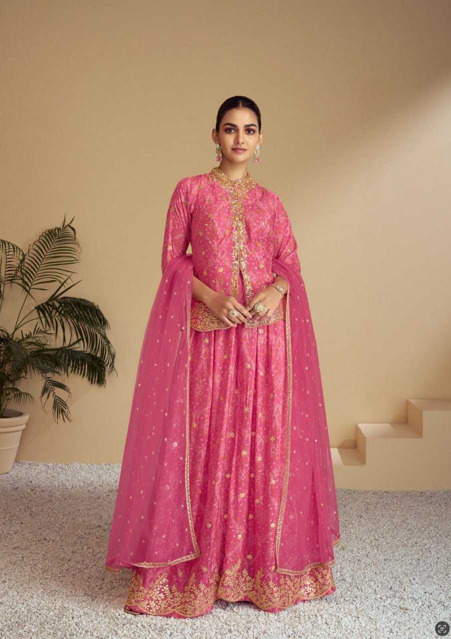 YNF CHINON KESH236 01 SUITS & DRESSES WHOLESALE SHARARA SALWAR EMBROIDERY WEDDING LADIES SUITS MANUFACTURE - Deevit International