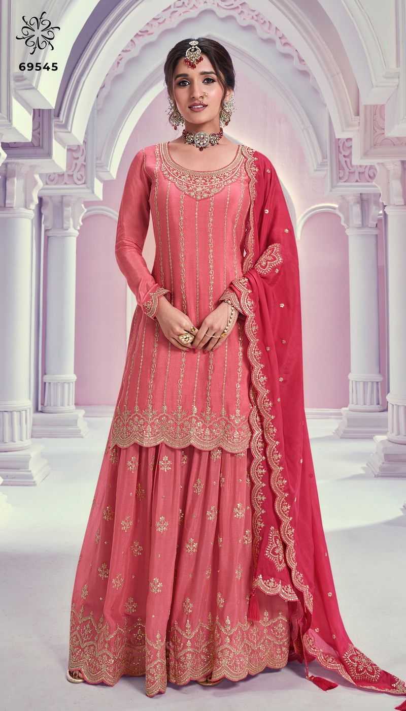 YNF CHINON KESH236 01 SUITS & DRESSES WHOLESALE WEDDING EMBROIDERY SHARARA SALWAR SUITS MANUFACTURE - Deevit International