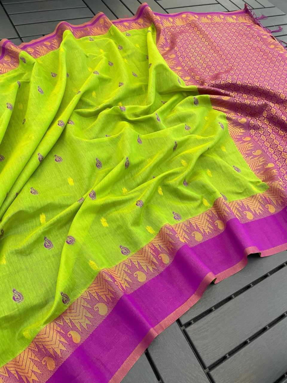 YNF COTTON KESH161 TRM10 SAREES WHOLESALE PRINTED COTTON SEQUENCE OFFICE WEAR SAREES MANUFACTURER - Deevit International