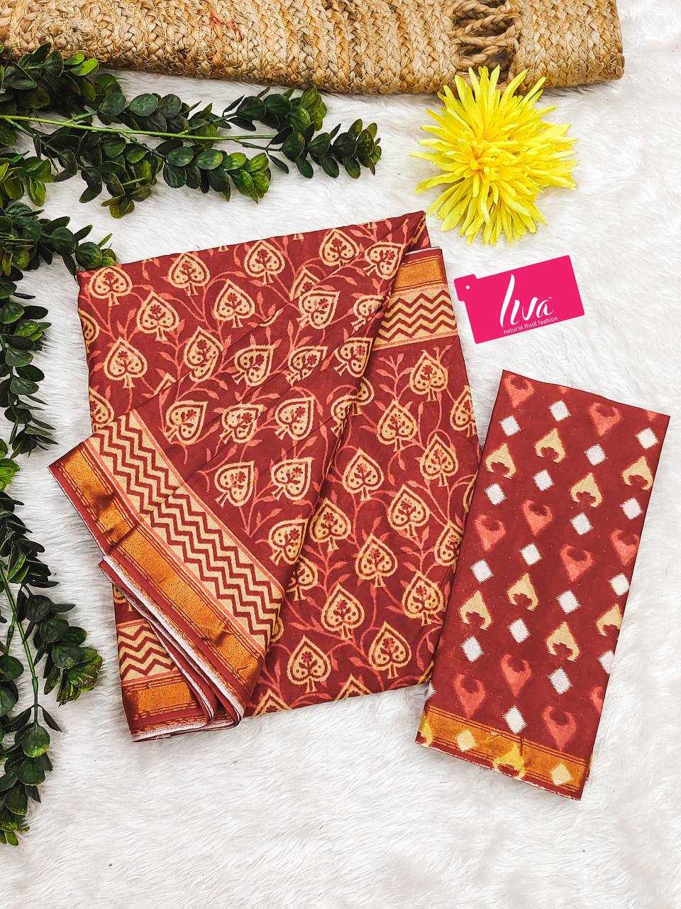 YNF COTTON KESH244 613 SAREES WHOLESALE PRINTED LADIES COTTON LINEN SAREES MANUFACTURER - Deevit International