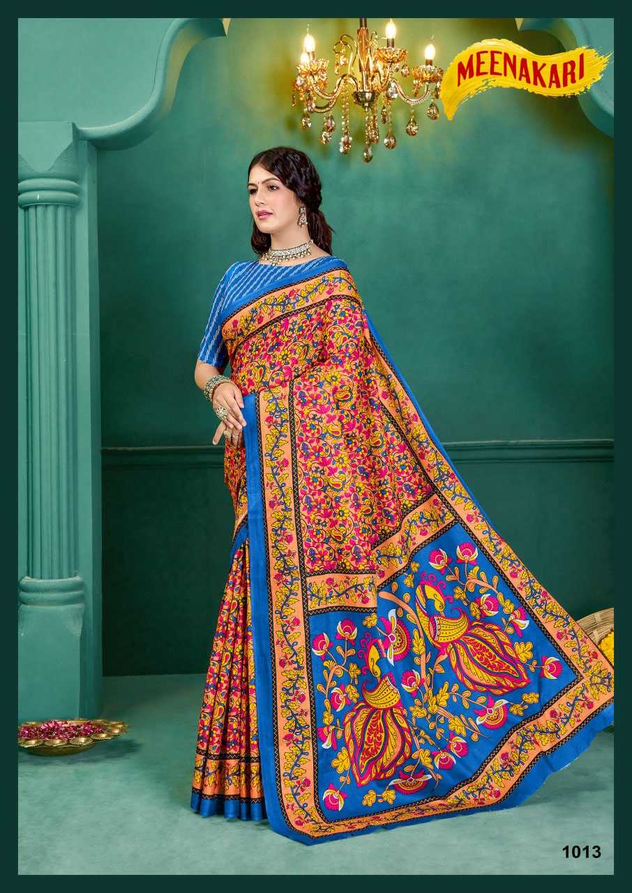 YNF COTTON KESH244  Vol.1 SAREES WHOLESALE COTTON KALAMKARI PRINTED SAREES MANUFACTURER - Deevit International