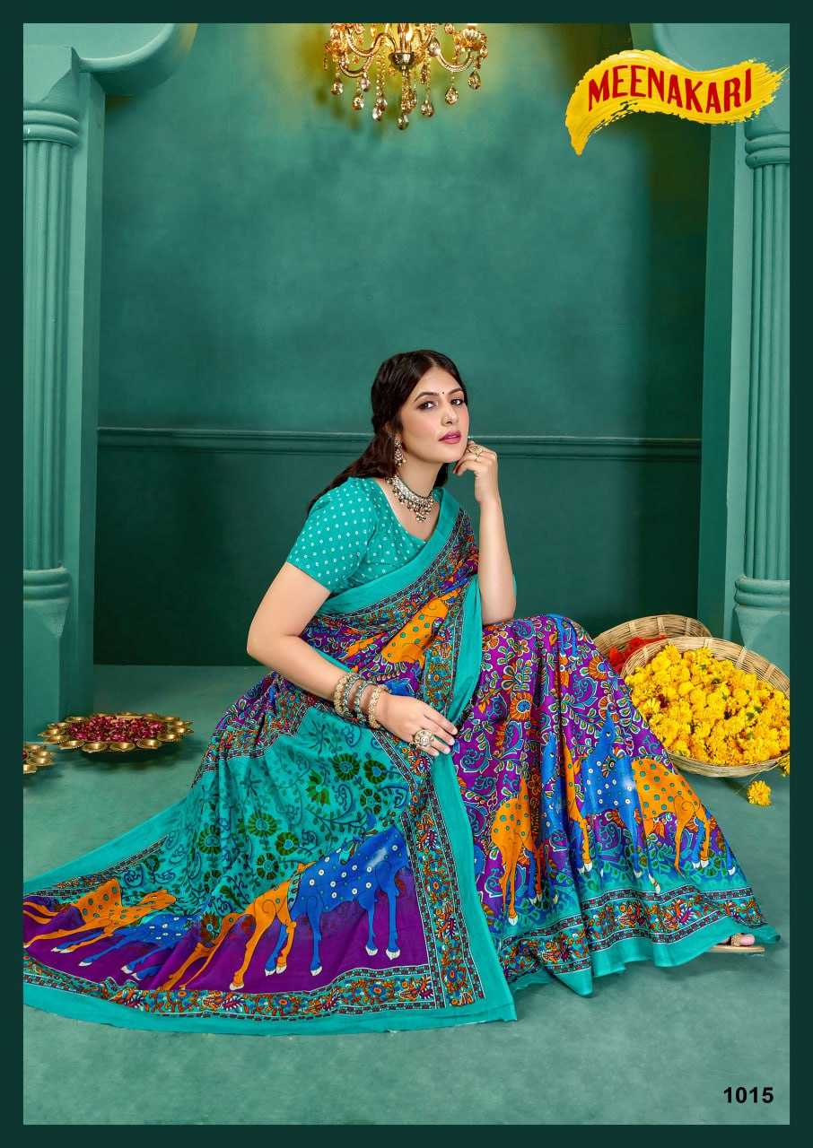 YNF COTTON KESH244  Vol.1 SAREES WHOLESALE COTTON KALAMKARI PRINTED SAREES MANUFACTURER - Deevit International