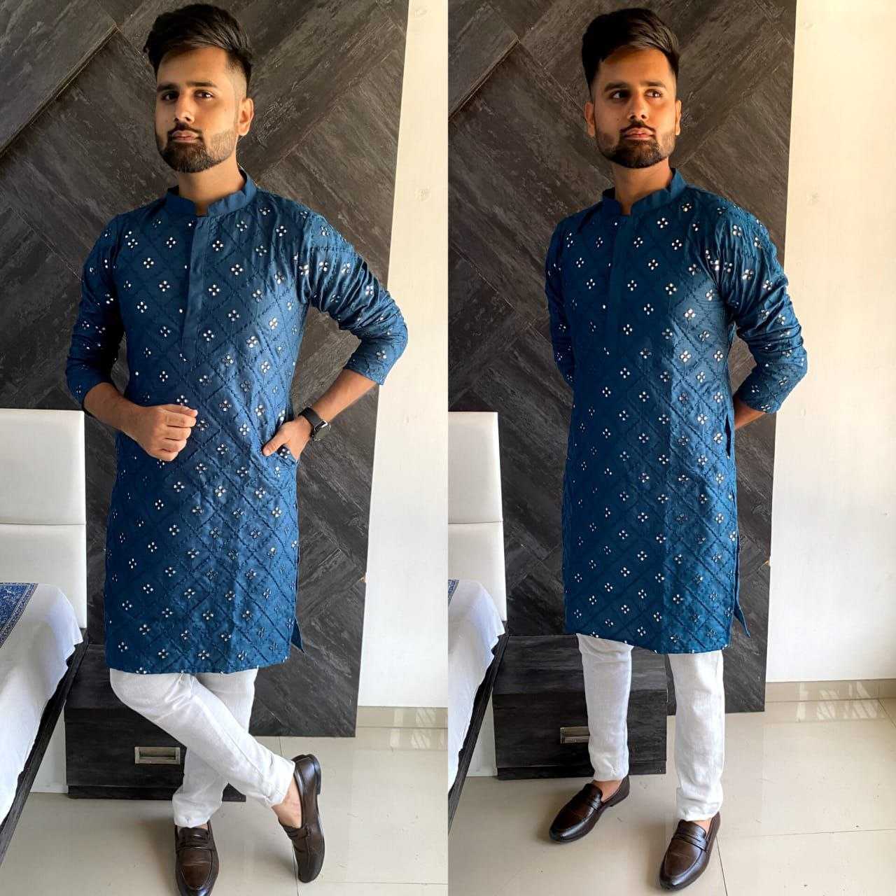 YNF COTTON KESH246 Mirror kurta MENS WEAR WHOLESALE MENS KURTAS MEN COTTON KURTA MEN KURTA PAJAMA EMANUFACTURER - Deevit International