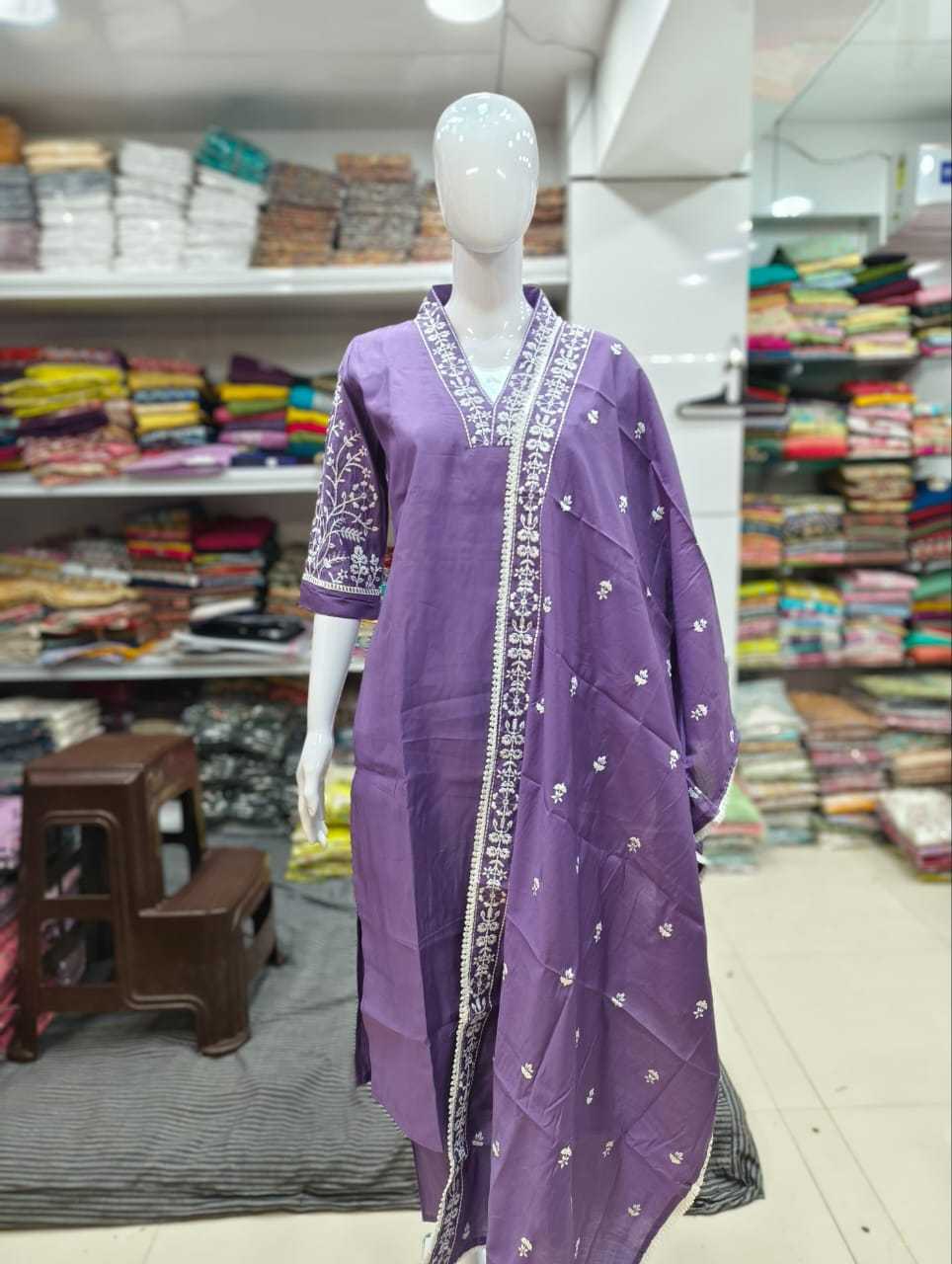 YNF COTTON KESH257 TAC05 SUITS & DRESSES WHOLESALE DESIGNER WEDDING LADIES LONG COTTON SUITS MANUFACTURE - Deevit International