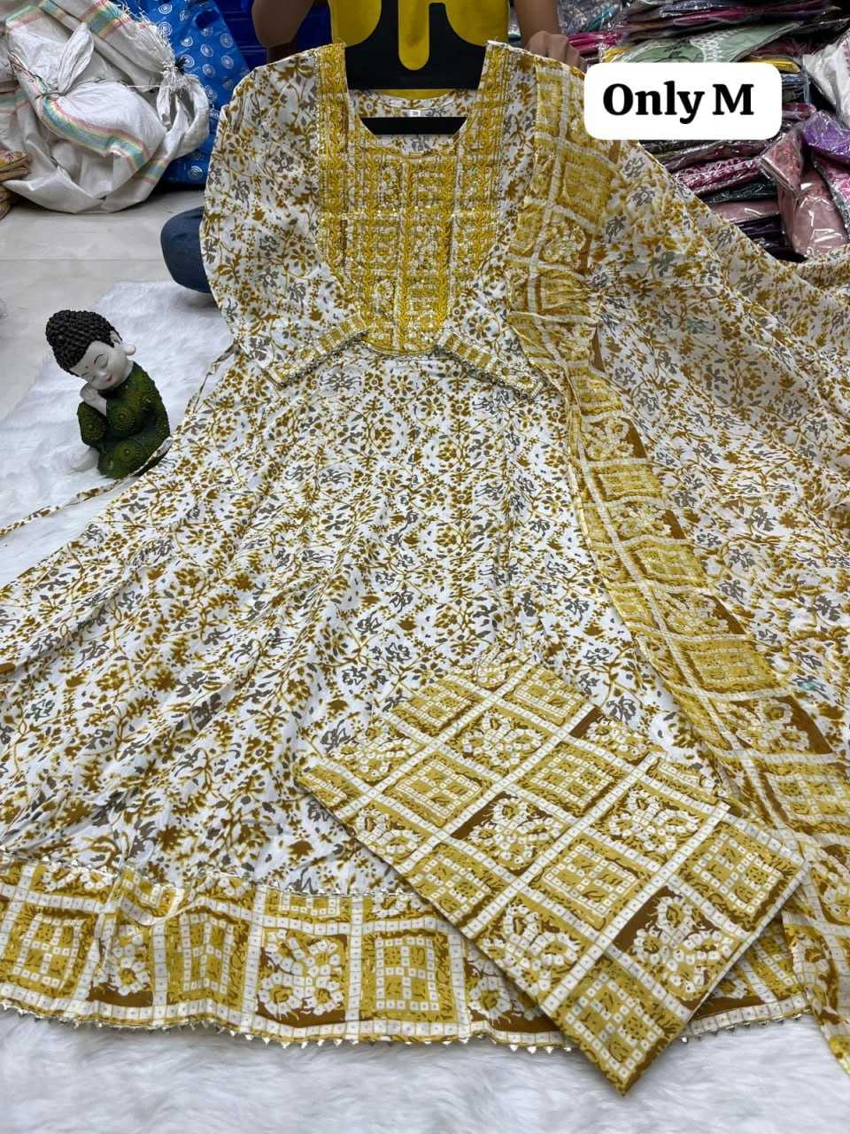 YNF COTTON KESH258 VDA34 SUITS & DRESSES WHOLESALE PRINTED COTTON ANARKALI SUITS MANUFACTURER - Deevit International