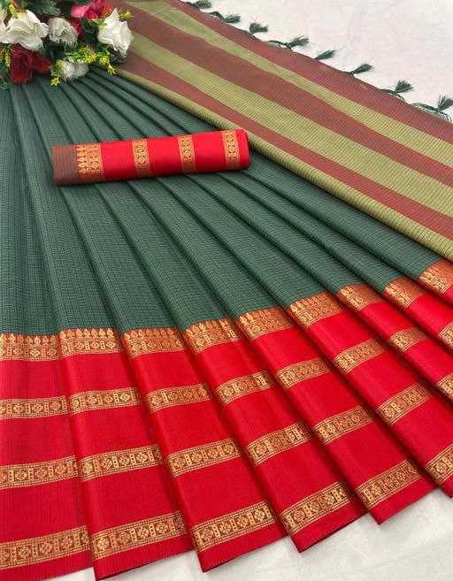 YNF COTTON SILK KESH245 RNF07 SAREES WHOLESALE JACQUARD COTTON SILK SAREES MANUFACTURER - Deevit International