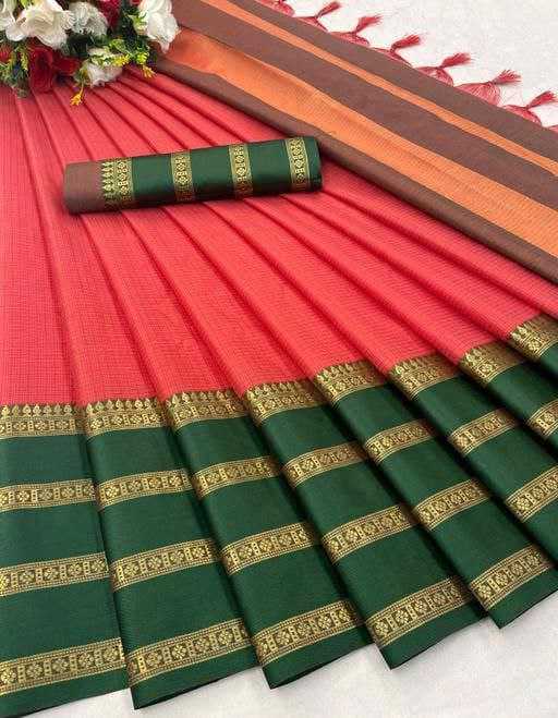 YNF COTTON SILK KESH245 RNF07 SAREES WHOLESALE JACQUARD COTTON SILK SAREES MANUFACTURER - Deevit International