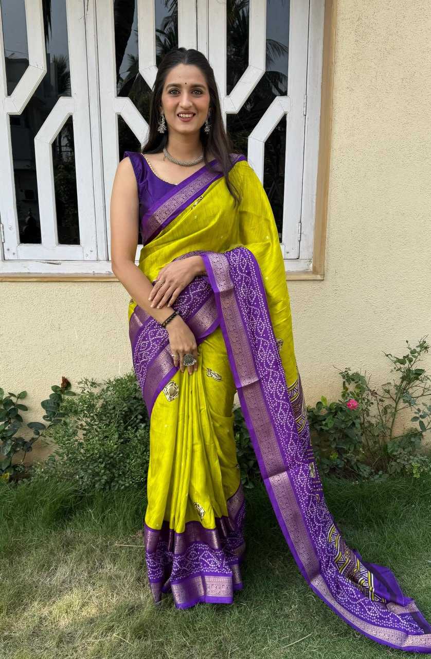 YNF DOLA SILK KESH110 RADHA61 SAREES WHOLESALE DOLA SILK PRINTED SILK ZARI BORDER SILK SAREES MANUFACTURER - Deevit International