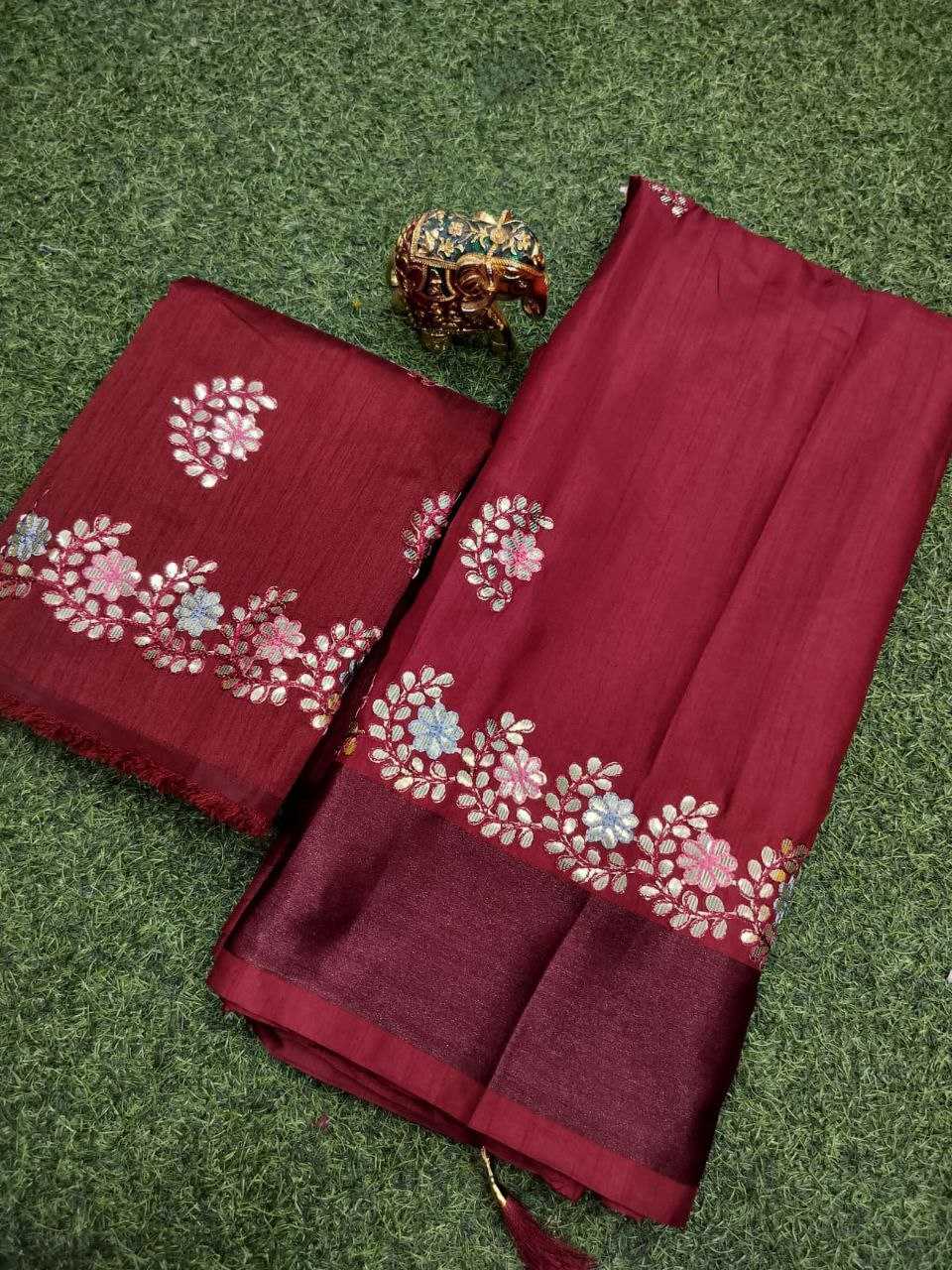 YNF DOLA SILK KESH179 AHB107 SILK SAREES WHOLESALE DOLA SILK ZARI BORDERED SILK MAROON SILK SAREES MANUFACTURER - Deevit International