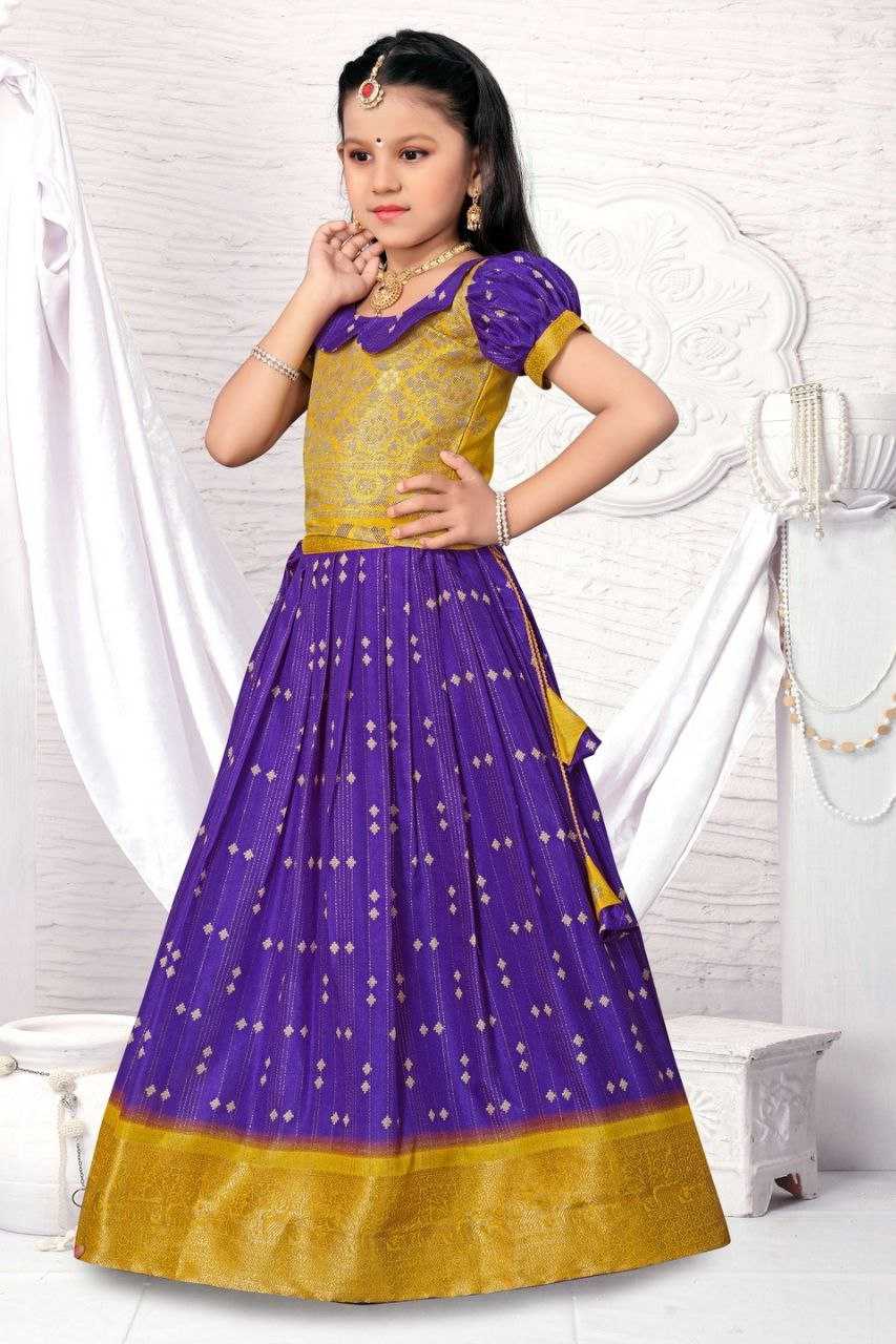 YNF DOLA SILK KESH189 VET15 KIDS WEAR WHOLESALE KIDS LEHENGA KIDS TRADITIONAL OUTFITS KIDS LEHENGA CHOLI KIDS FESTIVE WEAR KIDS WEDDING OUTFITS MANUFACTURER - Deevit International