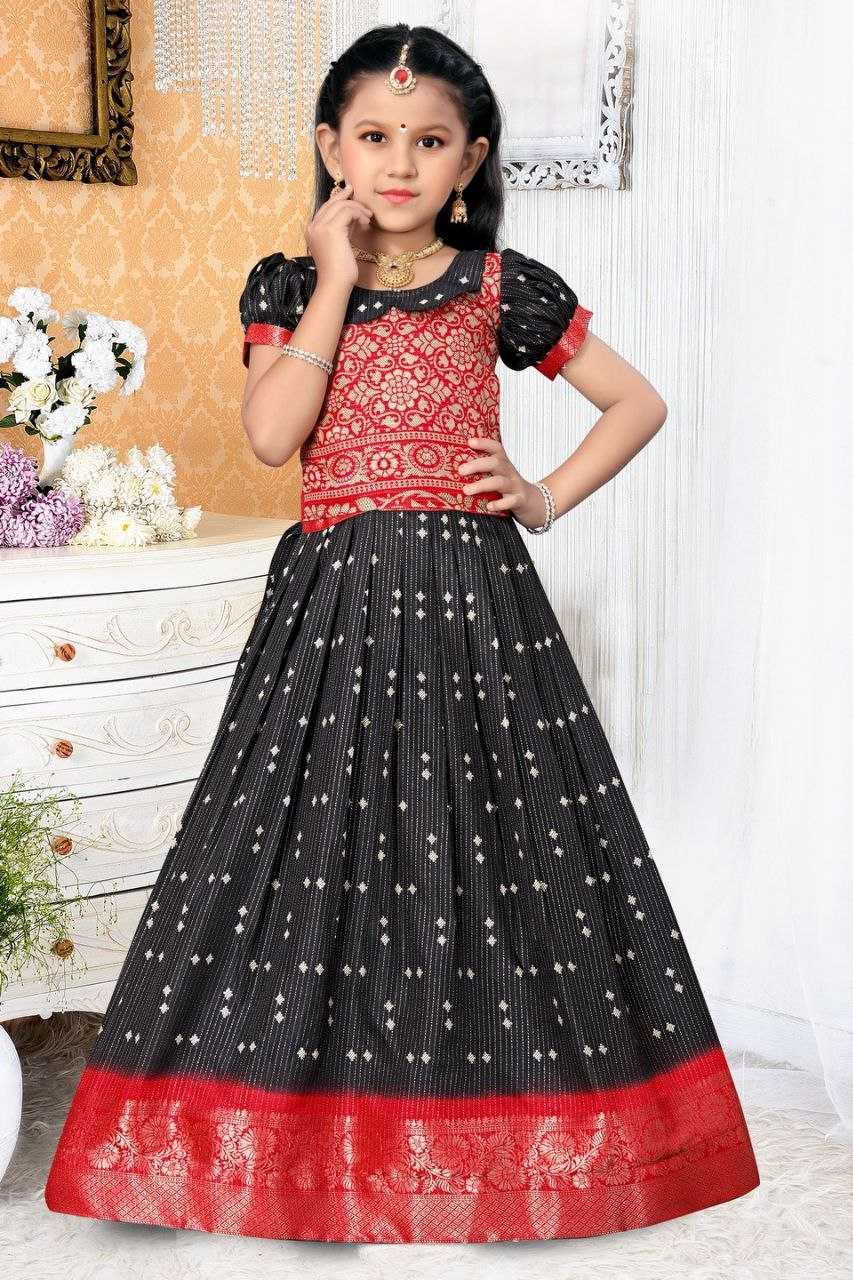 YNF DOLA SILK KESH189 VET15 KIDS WEAR WHOLESALE KIDS LEHENGA KIDS TRADITIONAL OUTFITS KIDS LEHENGA CHOLI KIDS FESTIVE WEAR KIDS WEDDING OUTFITS MANUFACTURER - Deevit International