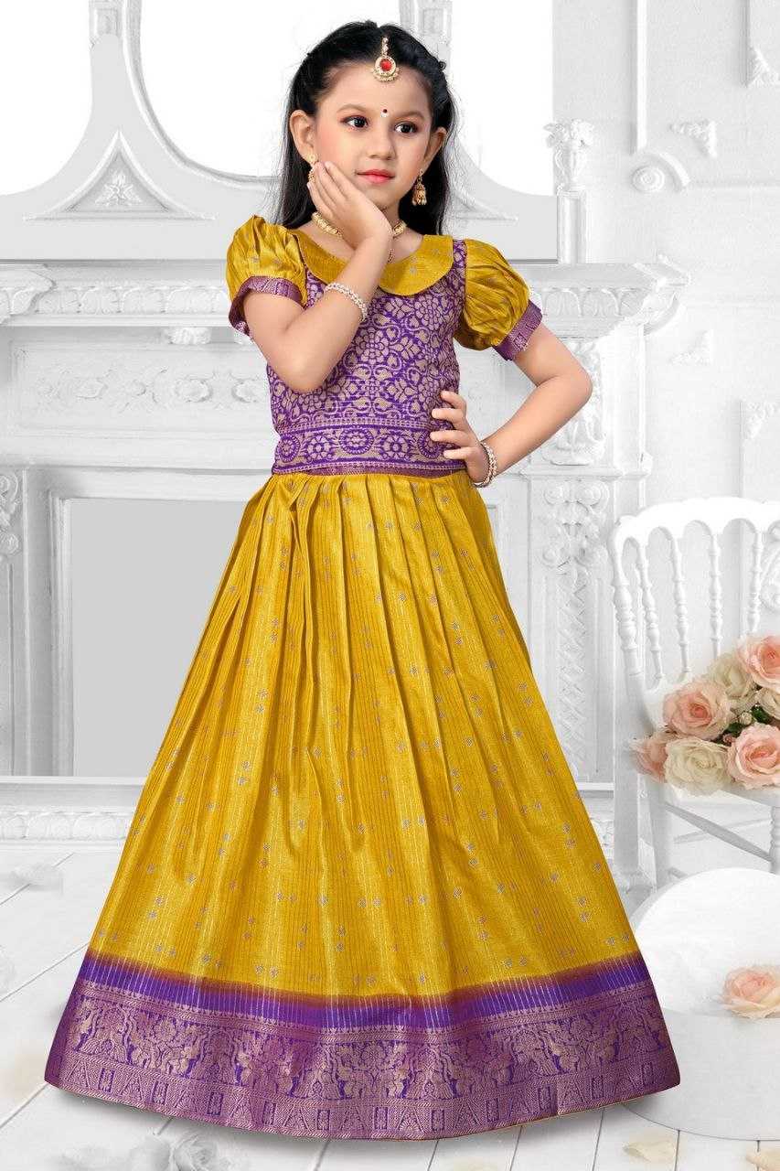 YNF DOLA SILK KESH189 VET15 KIDS WEAR WHOLESALE KIDS LEHENGA KIDS TRADITIONAL OUTFITS KIDS LEHENGA CHOLI KIDS FESTIVE WEAR KIDS WEDDING OUTFITS MANUFACTURER - Deevit International