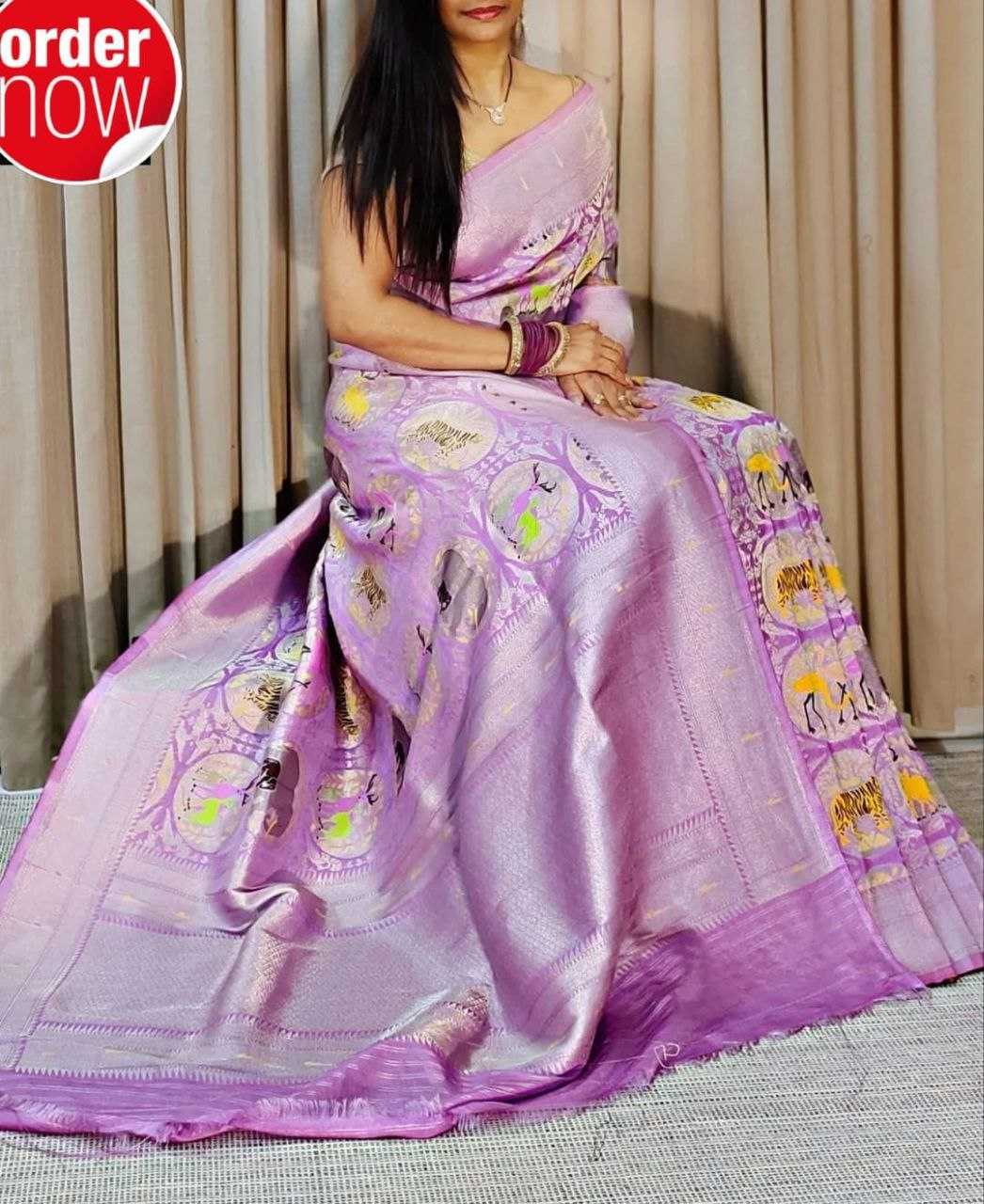 YNF DOLA SILK RIN165 RRI10 SILK SAREES WHOLESALE DOLA SILK ZARI BORDER SILK POCHAMAPALLY PRINTED SILK SAREES MANUFACTURER - Deevit International