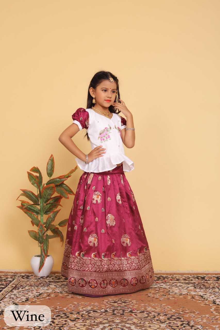 YNF DOLA SILK RIN192 8059 KIDS WEAR WHOLESALE KIDS LEHENGA KIDS TRADITIONAL OUTFITS KIDS LEHENGA CHOLI KIDS FESTIVE WEAR KIDS WEDDING OUTFITS MANUFACTURER - Deevit International