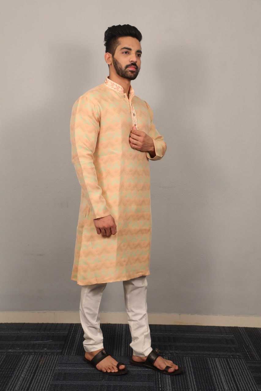 YNF JEQUARD SILK RIN111 MORPANKH MENS WEAR WHOLESALE COTTON  MEN KURTA PAJAMA EMANUFACTURER - Deevit International