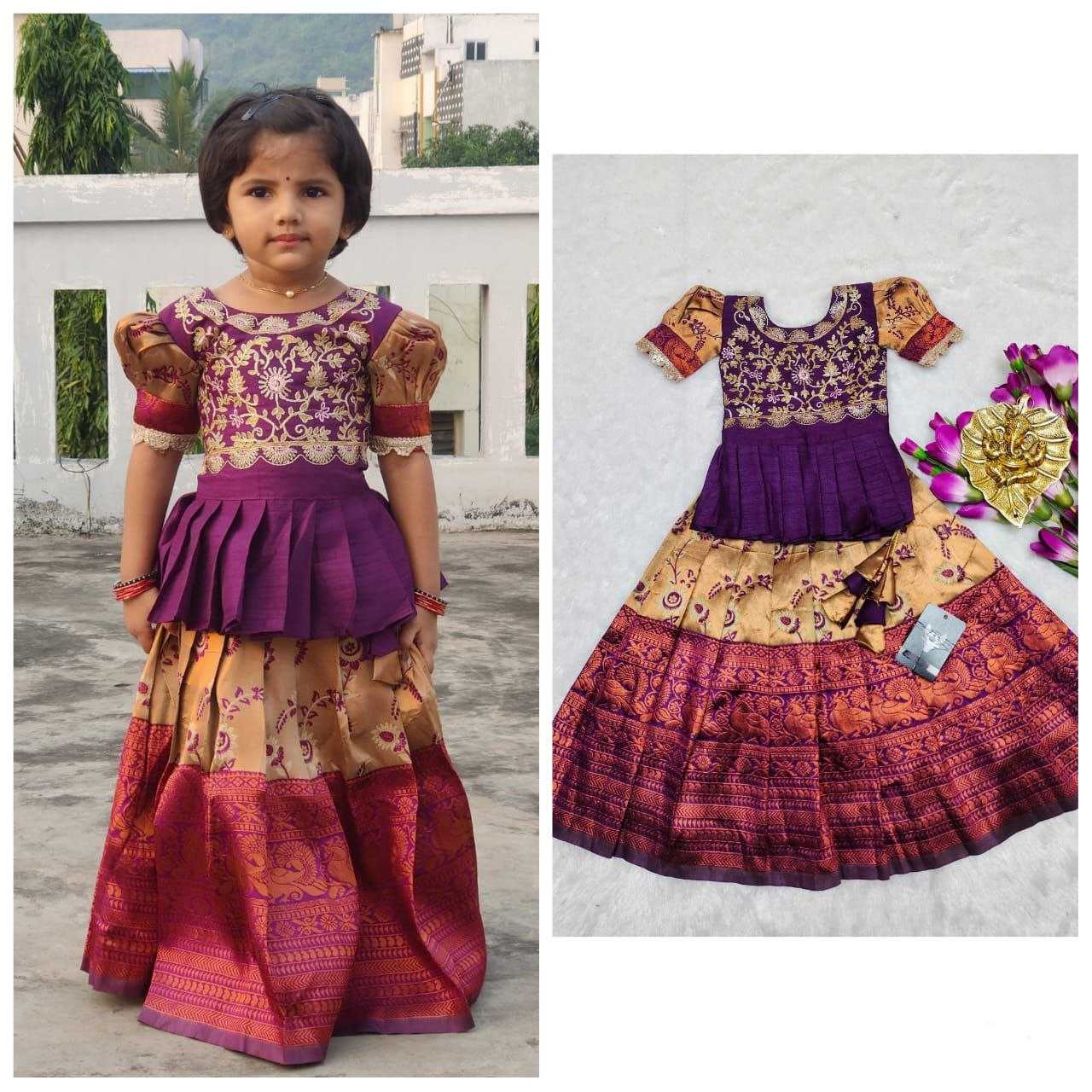 YNF KANIVARM SILK RIN161 RPVR23 KIDS WEAR WHOLESALE KIDS LEHENGA KIDS TRADITIONAL OUTFITS KIDS LEHENGA CHOLI KIDS FESTIVE WEAR KIDS WEDDING OUTFITS MANUFACTURER - Deevit International