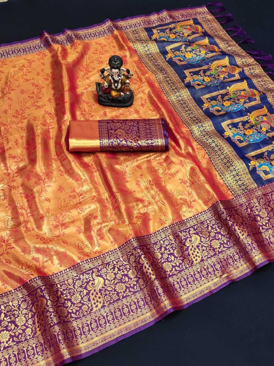 YNF KANJIVARAM SILK RIN144 ROWDY SAREES WHOLESALE TRADITIONAL SOFT SILK KANJIVARAM SAREES MANUFACTURER - Deevit International