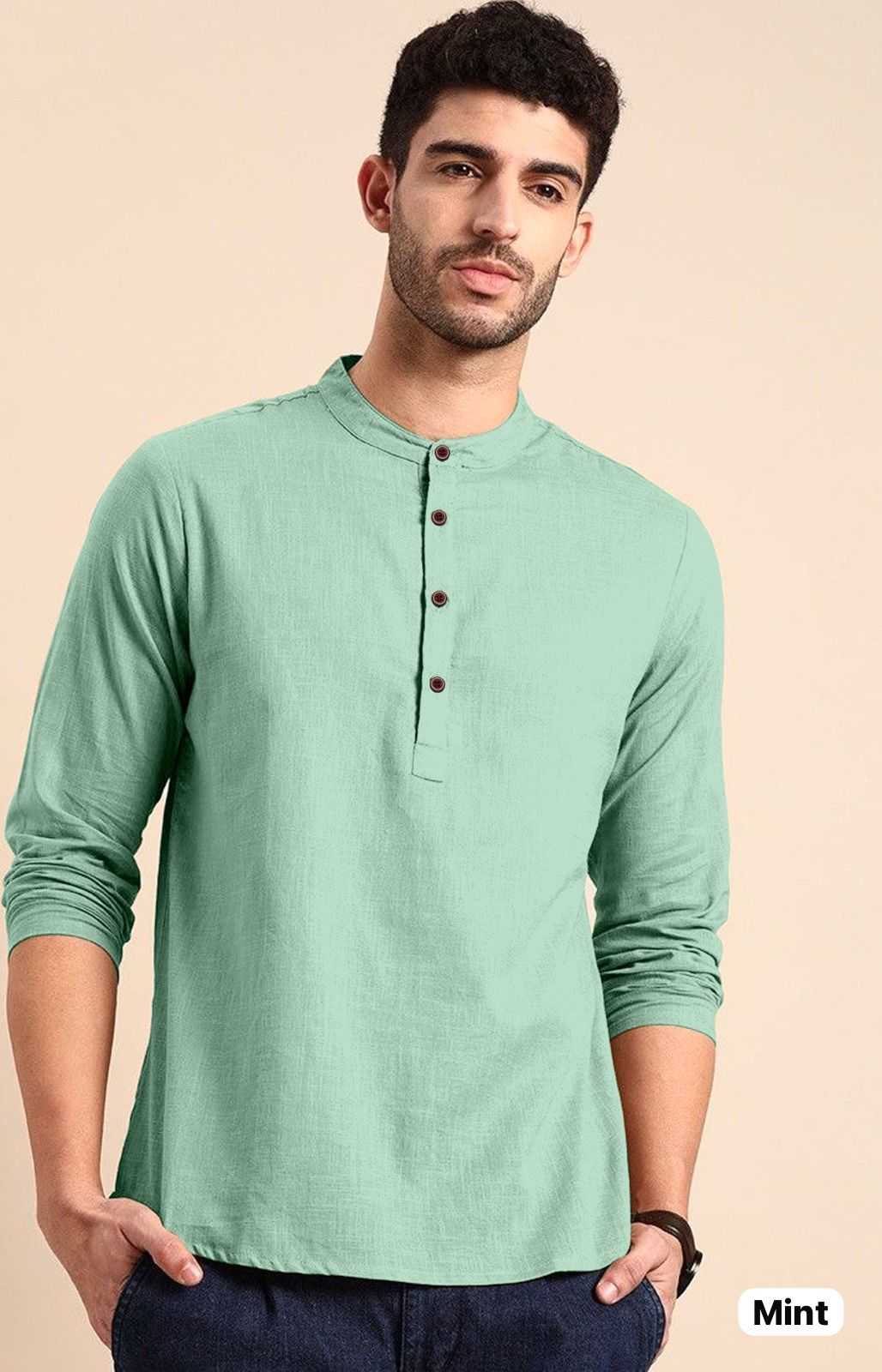 YNF KHADI COTTON KESH392 VAI04 MENS WEAR WHOLESALE KHADI COTTON CASUAL WEAR MENS SHIRTS MANUFACTURER - Deevit International