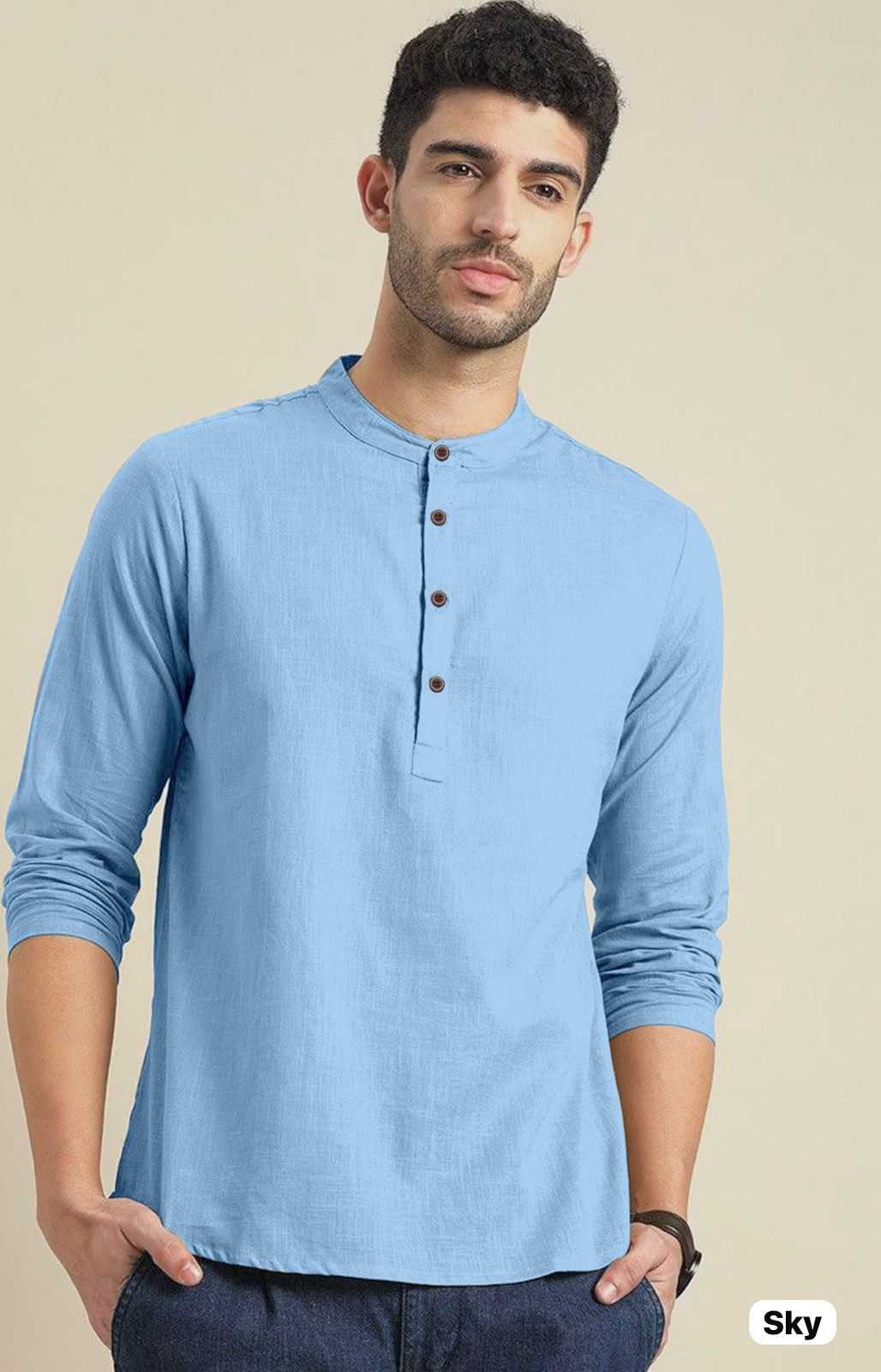 YNF KHADI COTTON KESH392 VAI04 MENS WEAR WHOLESALE KHADI COTTON CASUAL WEAR MENS SHIRTS MANUFACTURER - Deevit International