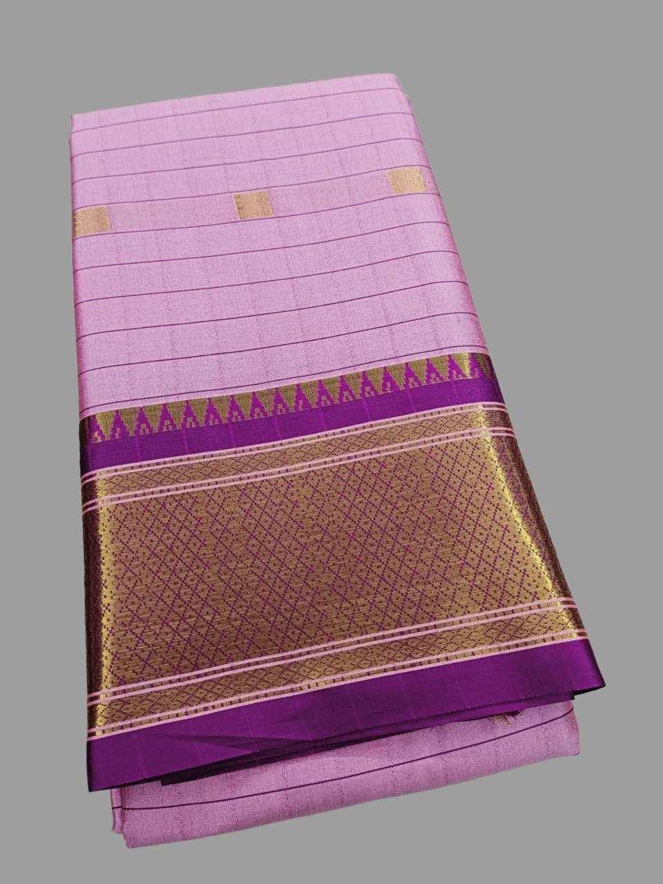 YNF LICHI SILK KESH245 RNF16 SAREES WHOLESALE JACQUARD ZARI BORDER COTTON SILK SAREES MANUFACTURER - Deevit International