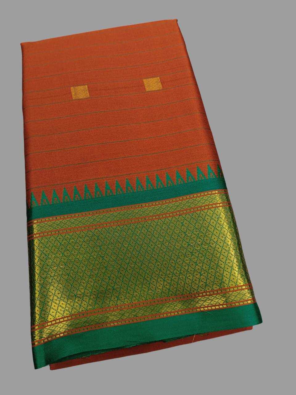 YNF LICHI SILK KESH245 RNF16 SAREES WHOLESALE JACQUARD ZARI BORDER COTTON SILK SAREES MANUFACTURER - Deevit International