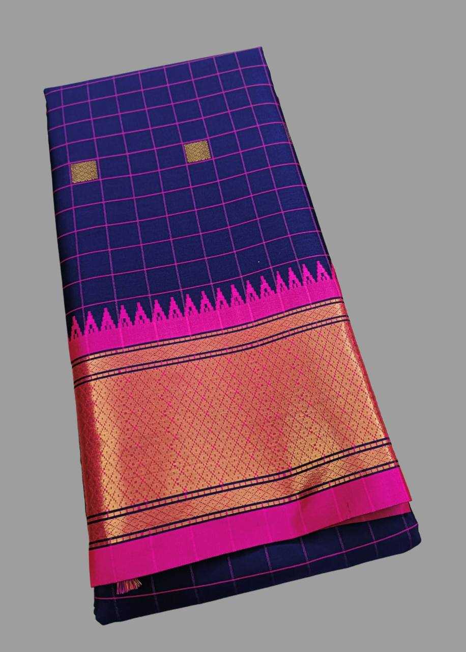 YNF LICHI SILK KESH245 RNF16 SAREES WHOLESALE JACQUARD ZARI BORDER COTTON SILK SAREES MANUFACTURER - Deevit International