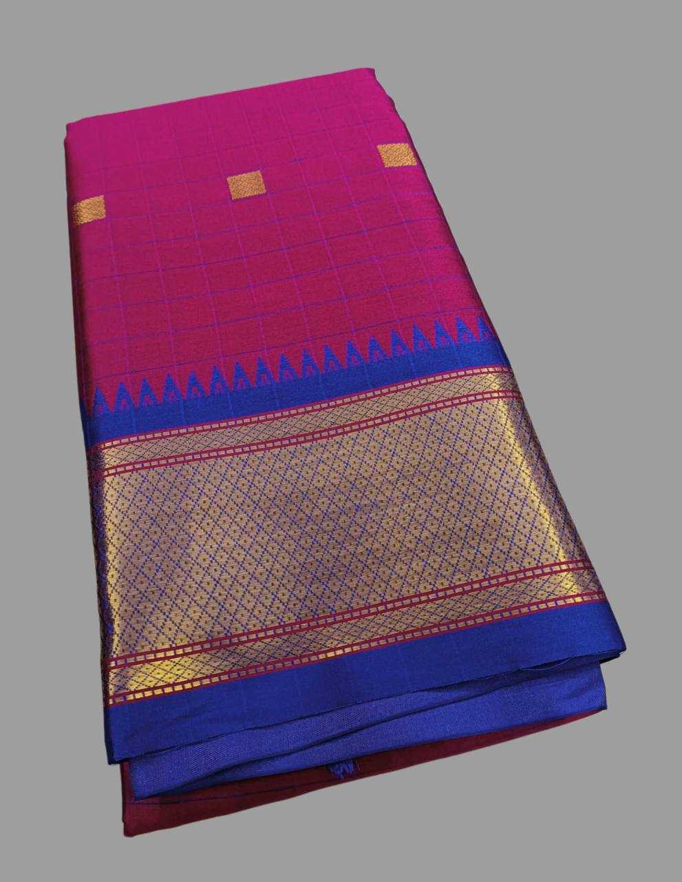 YNF LICHI SILK KESH245 RNF16 SAREES WHOLESALE JACQUARD ZARI BORDER COTTON SILK SAREES MANUFACTURER - Deevit International