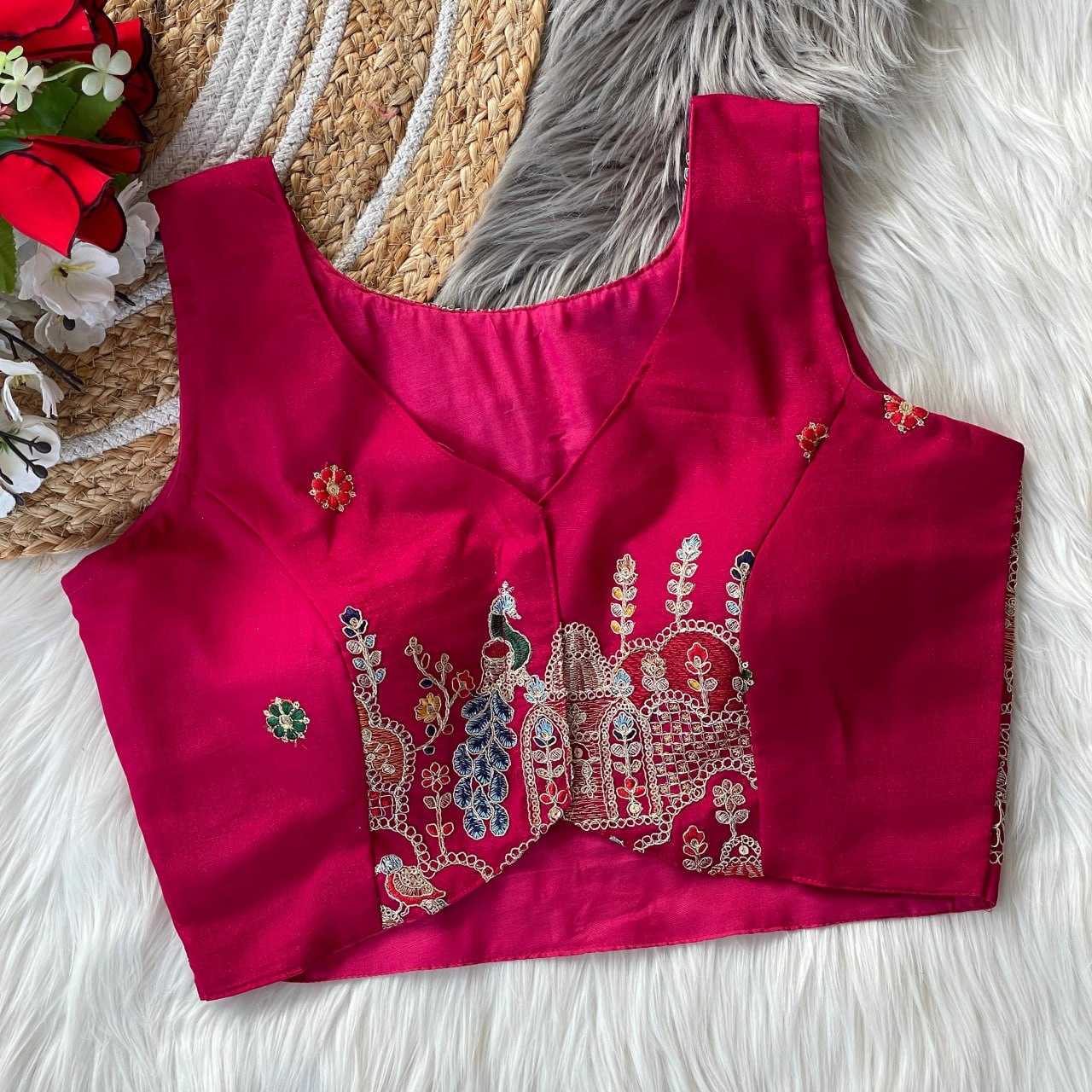 YNF MAZAK KALI RIN139 LDB64 READYMADE BLOUSE WHOLESAL EMBROIDERED DESIGNER BLOUSE MANUFACTURER - Deevit International