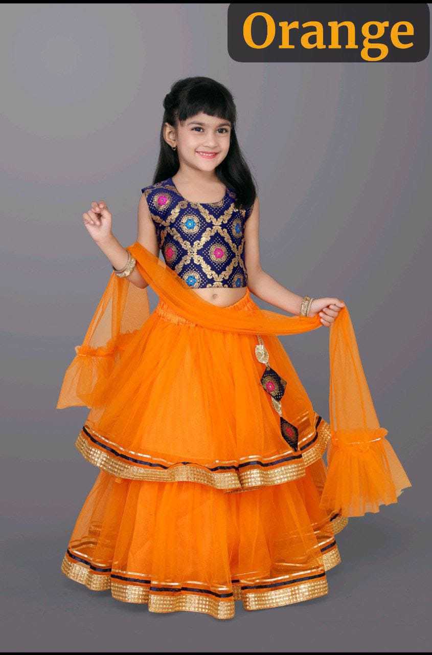 YNF NET KESH255 ETF16 KIDS WEAR WHOLESALE KIDS LEHENGA KIDS LEHENGA CHOLI KIDS FESTIVE WEAR KIDS WEDDING OUTFITS MANUFACTURER - Deevit International