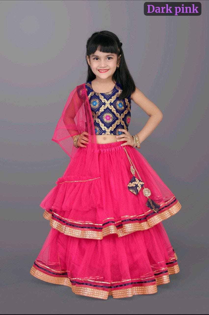 YNF NET KESH255 ETF16 KIDS WEAR WHOLESALE KIDS LEHENGA KIDS LEHENGA CHOLI KIDS FESTIVE WEAR KIDS WEDDING OUTFITS MANUFACTURER - Deevit International