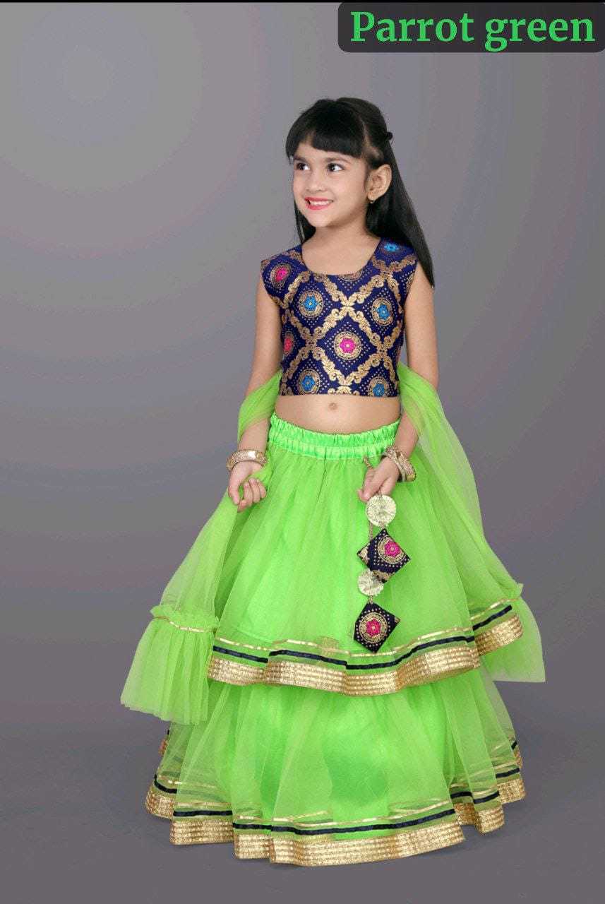 YNF NET KESH255 ETF16 KIDS WEAR WHOLESALE KIDS LEHENGA KIDS LEHENGA CHOLI KIDS FESTIVE WEAR KIDS WEDDING OUTFITS MANUFACTURER - Deevit International