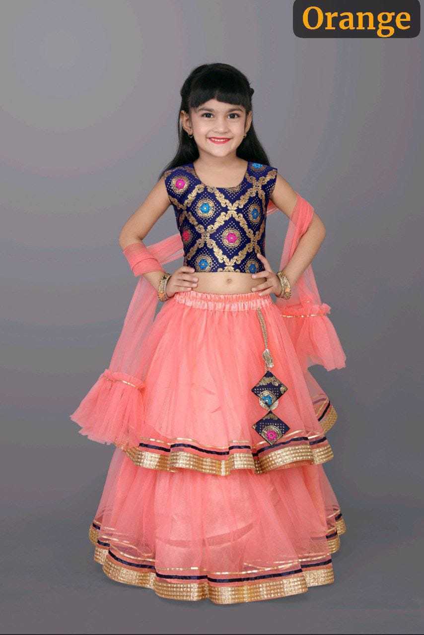 YNF NET KESH255 ETF16 KIDS WEAR WHOLESALE KIDS LEHENGA KIDS LEHENGA CHOLI KIDS FESTIVE WEAR KIDS WEDDING OUTFITS MANUFACTURER - Deevit International