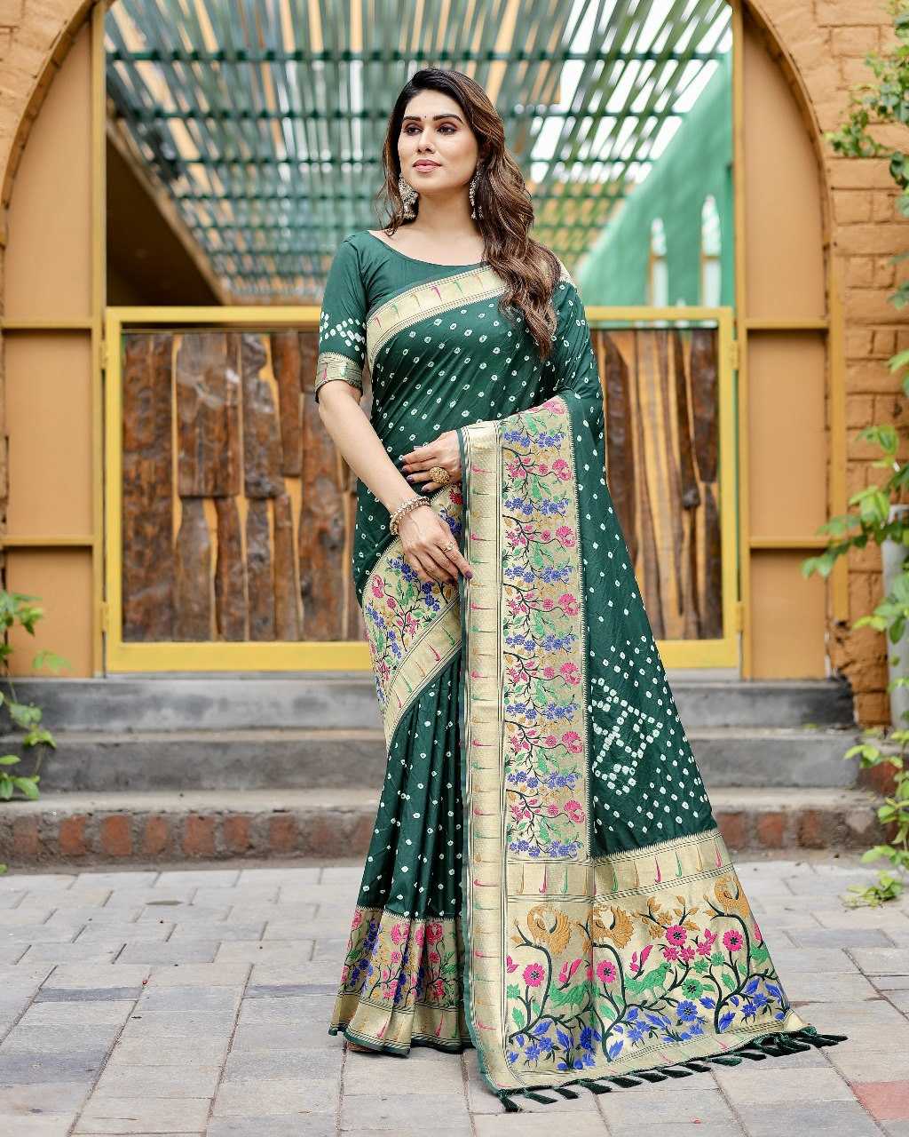 YNF PAITHANI SILK RIN144 RAMBHA SAREES WHOLESALE FESTIVEL PAITHANI SOFT SILK SAREES MANUFACTURER - Deevit International