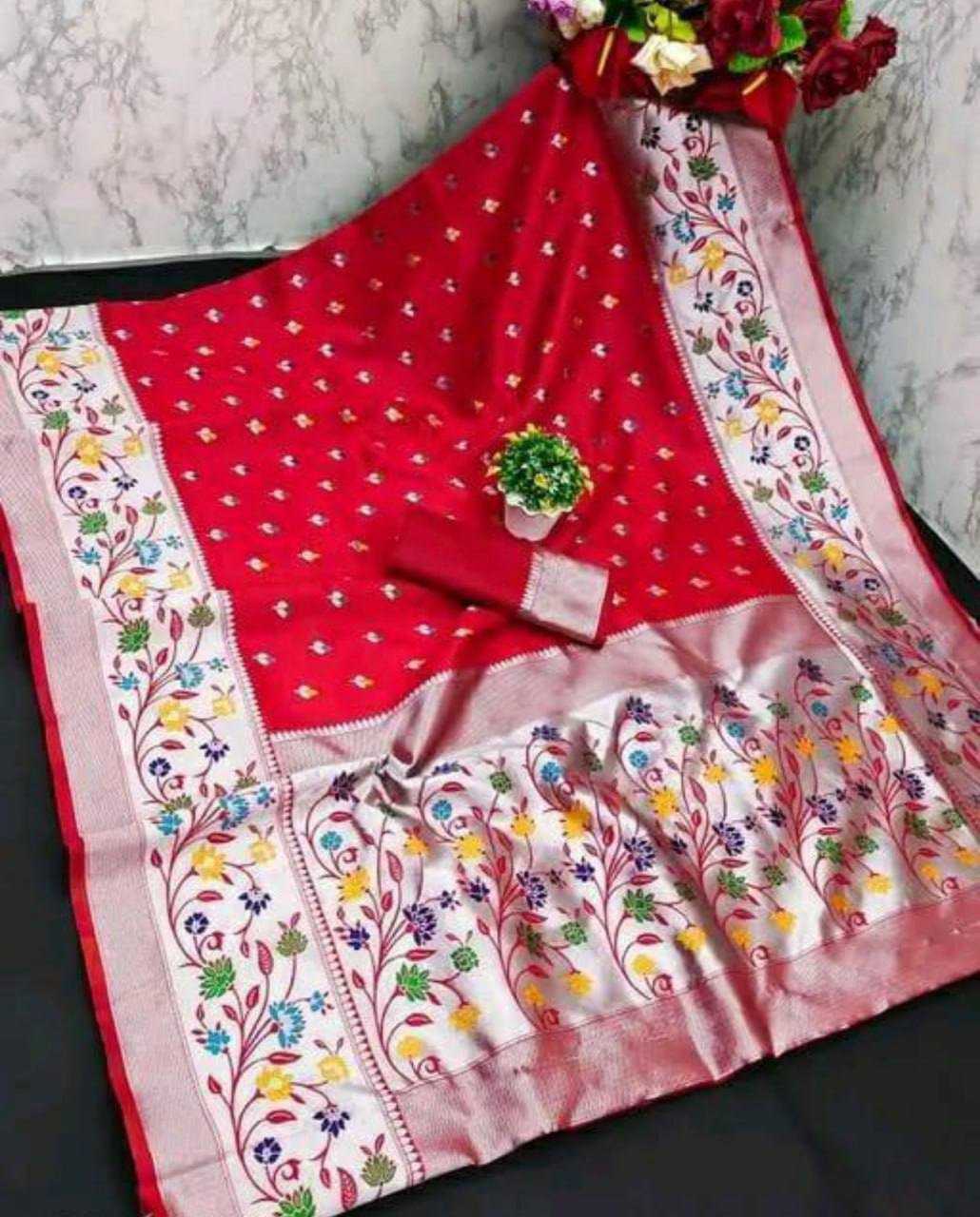 YNF PAITHANI SILK RIN179 774 SILK SAREES WHOLESALE BANARASI SILK PATHANI ZARI BORDER SILK SAREES MANUFACTURER - Deevit International