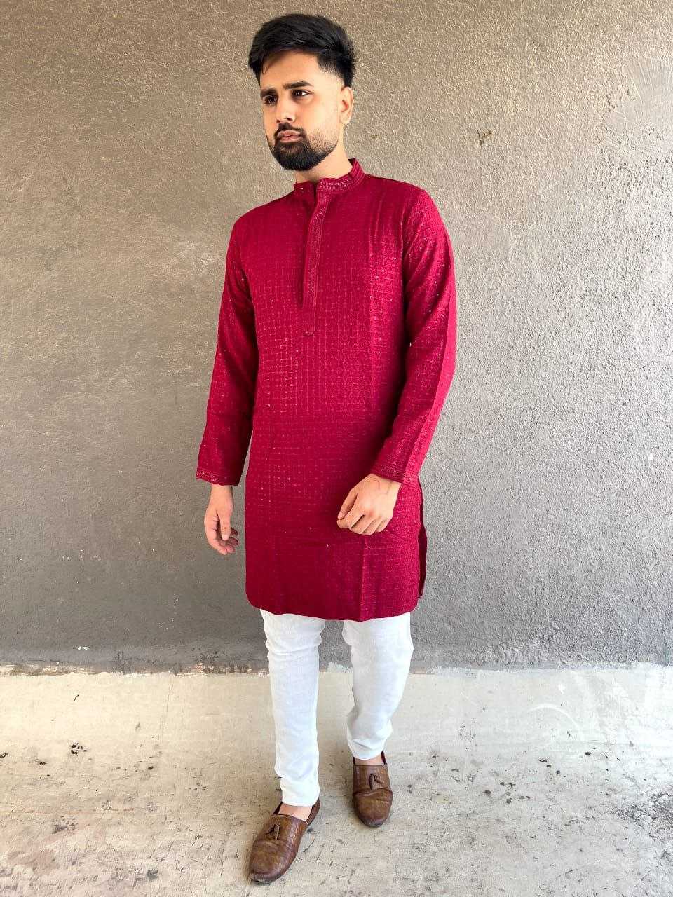 YNF RAYON KESH246 Chikan kurta MENS WEAR WHOLESALE MENS KURTA PAJAMA MEN CHIKAN KURTA EMANUFACTURER - Deevit International