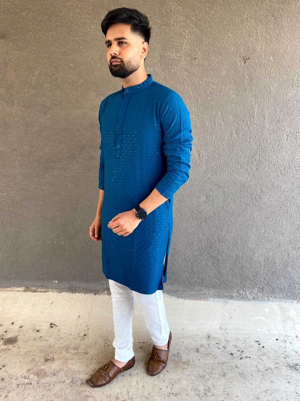 YNF RAYON KESH246 Chikan kurta MENS WEAR WHOLESALE MENS KURTA PAJAMA MEN CHIKAN KURTA EMANUFACTURER - Deevit International