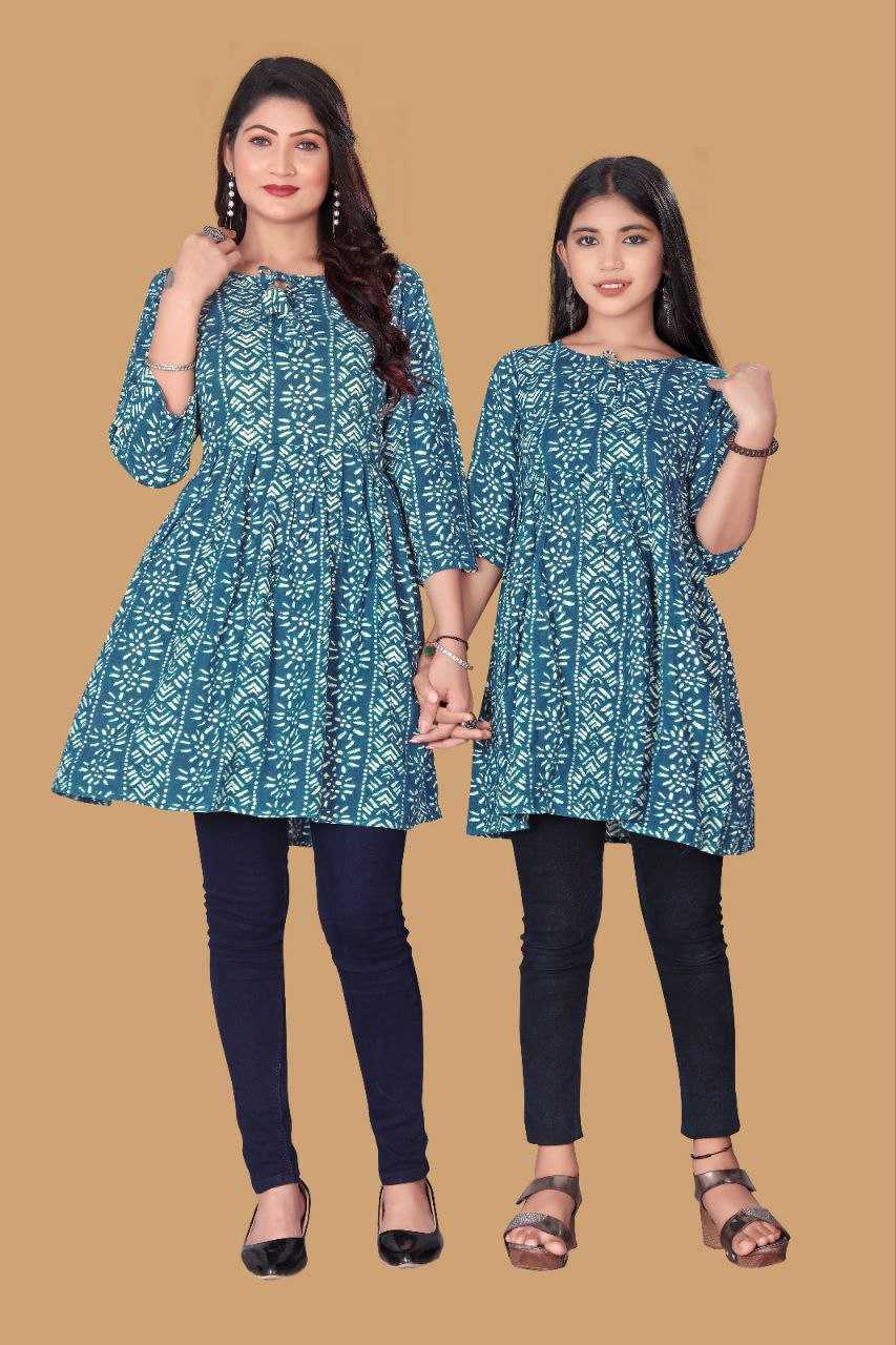 YNF RAYON RIN191 CHAND SITARE WHOLESALE MOTHER & DAUGHTER COMBO MANUFACTURER - Deevit International