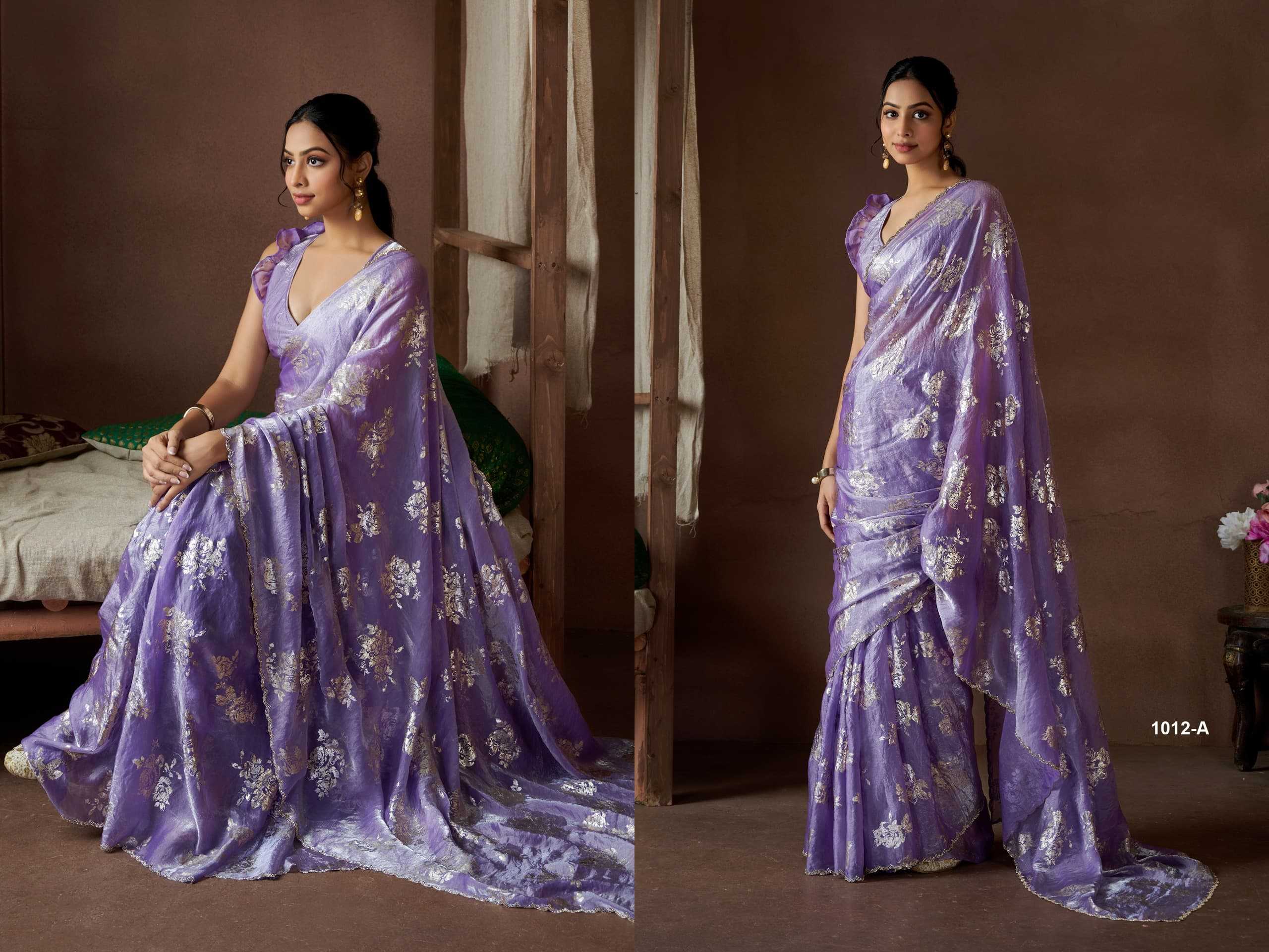 YNF SATIN SILK RIN195 1012 SERIES SAREES WHOLESALE HAND WORK BUTTA SATIN SAREES MANUFACTURER - Deevit International