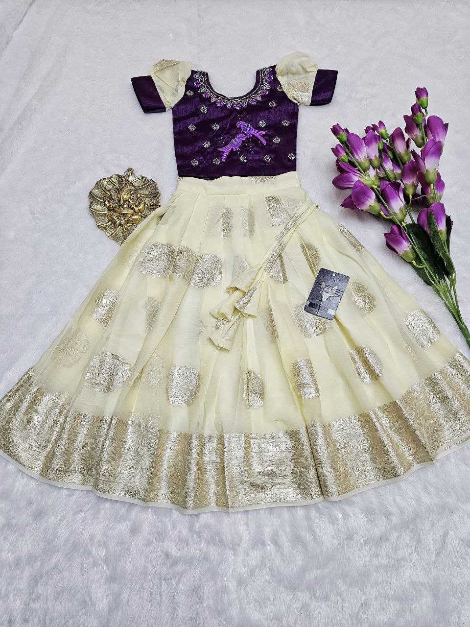 YNF SILK KIDS WEAR RIN161 RPVR2 WHOLESALE KIDS LEHENGA TRADITIONAL ETHNIC LEHENGA CHOLI KIDS FESTIVE BABY GIRL LEHANGA MANUFACTURER - Deevit International