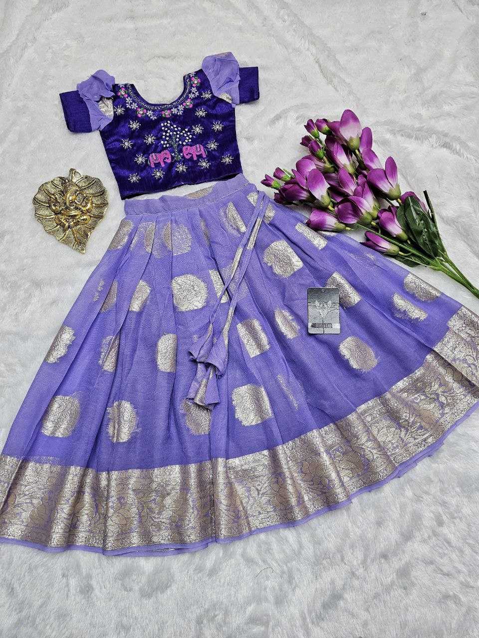 YNF SILK KIDS WEAR RIN161 RPVR2 WHOLESALE KIDS LEHENGA TRADITIONAL ETHNIC LEHENGA CHOLI KIDS FESTIVE BABY GIRL LEHANGA MANUFACTURER - Deevit International